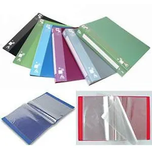 Папка 80ф А4 пластик, 0,80мм, ассорти 5цв., Бюрократ