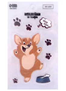 Наклейки на телефон "Корги"