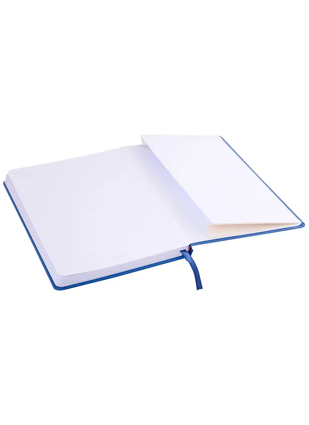 Книга для записей А5 100л кл. "Make your mark" син.тв.переплет, тонир.блок, резинка, ляссе, инд.уп. 2882771 — 4