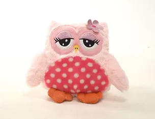 Игрушка мягкая, Совиные настроения, 29см, розовая 330716