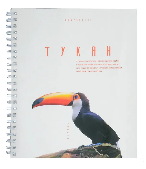 Тетрадь общая «Красивые птицы», 80 листов в клетку, А5, в ассортименте - Listoff 3040168 — 2