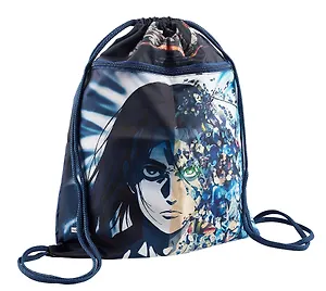 Мешок для сменной обуви "Атака Титанов. Сезон 4", 34 х 47 см, 1 отделение, с карманом