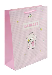 Пакет А4 32*26*12 "Kawaii. Мишка. Basic" дет., бум.мат.ламинат