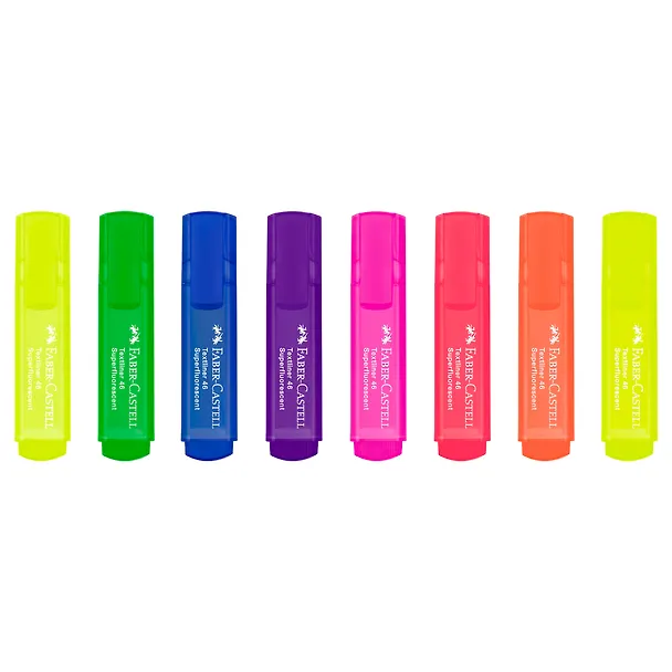 Набор текстовыделителей  8 штук "46 Superfluorescent" 1-5мм, Faber-Castell 3166624 — 3