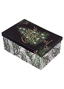 Коробка "Ёлочки" 28*18,5*11,5 см, Новый Год, картон