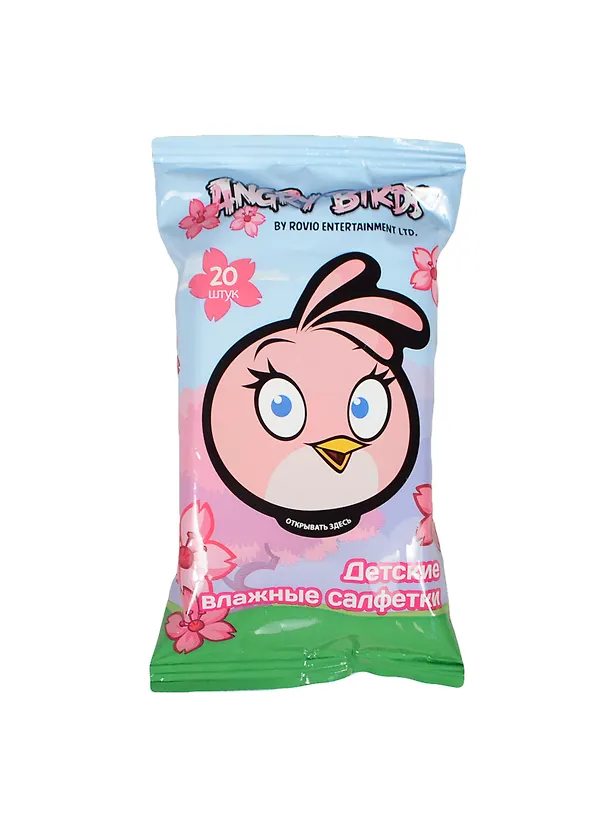 Салфетки влажные ANGRY BIRDS SPACE детские (20шт) (752384) 2398407 — 1