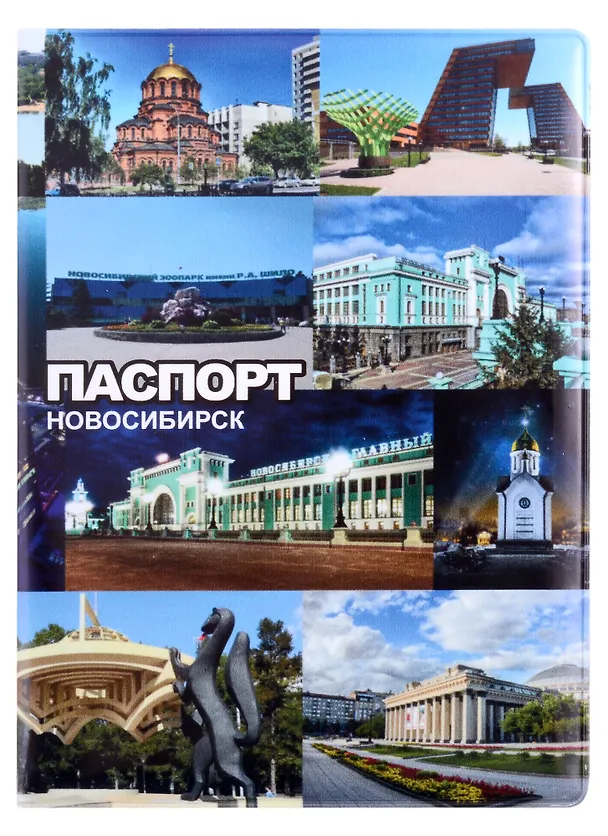 ГС Обложка для паспорта Новосибирск Коллаж 1 2903223 — 1