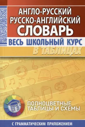 Англо-русский. Русско-английский словарь. Весь школьный курс в таблицах — 3004382 — 1