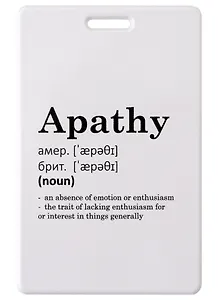 Чехол для карточек вертикальный Apathy (словарь)