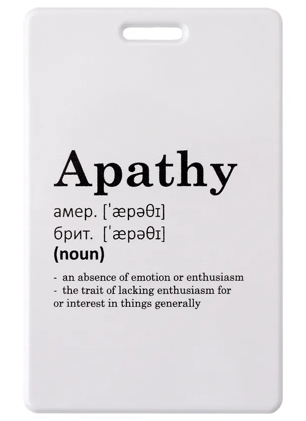 Чехол для карточек вертикальный Apathy (словарь) 2941475 — 1