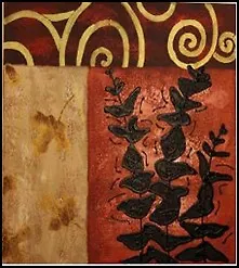 Картина-репродукция без рамки Листья... (21155) (60х60)