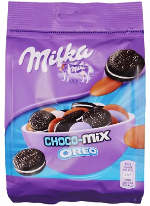 Печенье шоколадное драже Milka Oreo Choco Mix 146гр 2597983