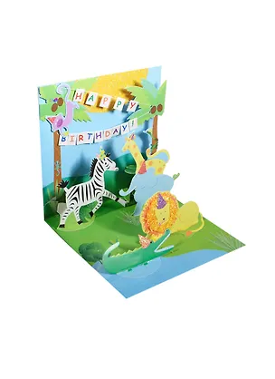 3D открытка Джунгли (Jungle) (квадрат) (827) (14,5х14,5) 2422734