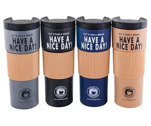 Термостакан Have a Nice Day (пластик/металл) (600мл)