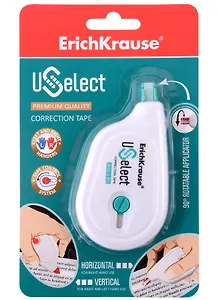 Корректор лента 5мм*8м "USelect", блистер, ErichKrause