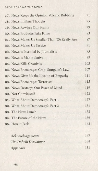 Книга Stop Reading the News (Rolf Dobelli) — 3