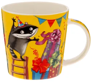 Кружка в жестяной банке С Днем рождения (енотик) (350 мл) (1457141)