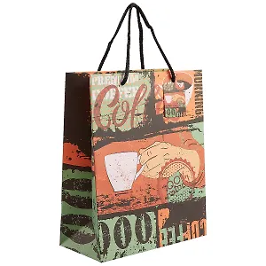 Подарочный пакет «I love coffee», А4