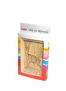 Выжигание по дереву в рамке Молодой олень (Вр-027) (LORI) (набор для творчества) (6+) (коробка)