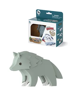 Фигурка HALFTOYS ANIMAL Волк, магнитная. Арт. HAS007 3168766