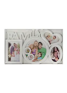 Фоторамка на 4 фото Family  белый пластик (26х43) (6714035)