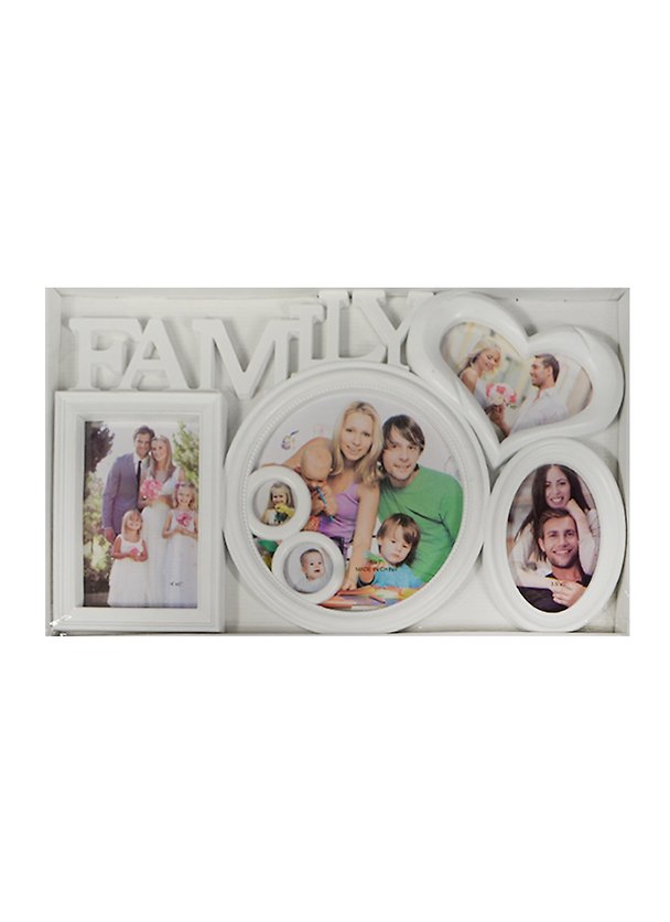 Фоторамка на 4 фото Family  белый пластик (26х43) (6714035) 2483939 — 1