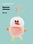 Брелок-помпон Уточка (бежевая) (иск.мех) (10см) (12-20251204-NB_69) — 3150452 — 1