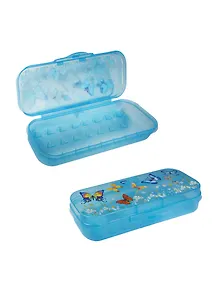 Пенал школьный "Бабочки", пластмассовый, в ассортименте, Стамм