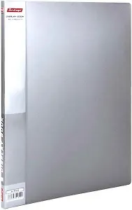 Папка 10ф А4 9мм, пластик, серый металик, Berlingo 