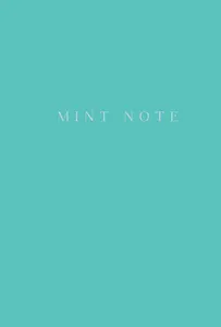 Mint Note. Стильный блокнот с "мятными" страницами