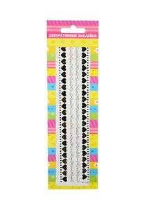 Наклейка декоративная Золотистый кант (132940) (21х5,5см) (упаковка)