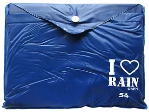 Плащ-дождевик АКМ (взрослый) плотный PVC, темно-синий JN1018-NAVY 333789