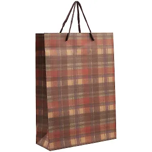 Подарочный пакет «Шотландка», А4