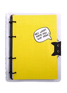 Тетрадь на кольцах в клетку InFolio, Cat, 120 листов