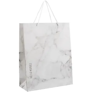 Пакет А4 32*26*10 "Серый мрамор" нейтр., бум.мат.ламинат