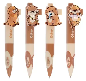 Ручка шариковая авт. синяя "Otter", ассорти