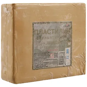 Скульптурный пластилин «Студия», телесный,  мягкий, 0.5 кг