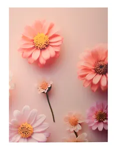 Тетрадь А4 120л кл. "Peach Fuzz Flower" мел.картон повыш. кач-ва, мат.ламинация, ассорти