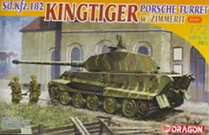 Модель, сборная, Dragon, Танк, Sd. Kfz, 182 Kingtiger, Porsche Turret, 1:72