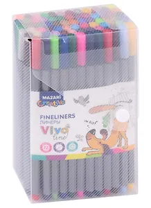 Ручки линеры Mazari, Vivo Line, 72 цвета 0,4 мм