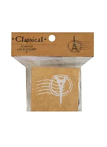 Набор печать и штамп. подушка Письмо из Парижа (279198) (4,5х4,5х3,7см) (Classical) (упаковка)