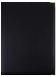 Папка деловая А4 кожзам, черная