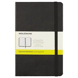 Записная книжка Moleskin Classic Medium, чёрная, 120 листов, А5+ 251295