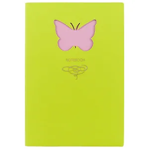 Книга для записей «Butterfly», салатовая, 80 листов, А5