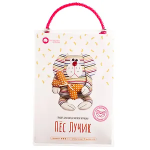 Набор для изготовления мягкой игрушки ТМ Малиновый Слон Пёс Лучик ТК-002