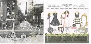 Салфетки для декупажа Городская мода - 2 шт. P-RIS/MODE