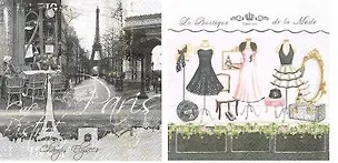 Салфетки для декупажа Городская мода - 2 шт. P-RIS/MODE 340873