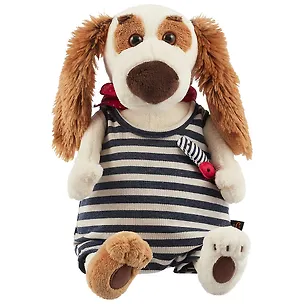 Мягкая игрушка Такса Бартоломей в комбинезоне в полоску (27 см) (Bart27-005) 2630024