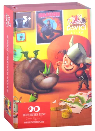 Пазл 90 деревянный Как создать своего дракона, DAVICI 2867407