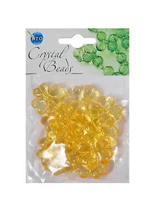 Набор бусин Кристальная игра Клевер желтые (CRP092) (упаковка)